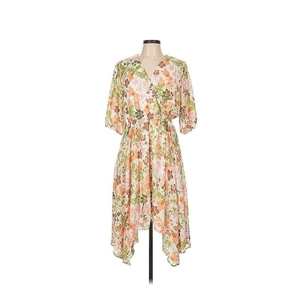 Parker & Ronen Long Floral Dress Plus Size 3X
